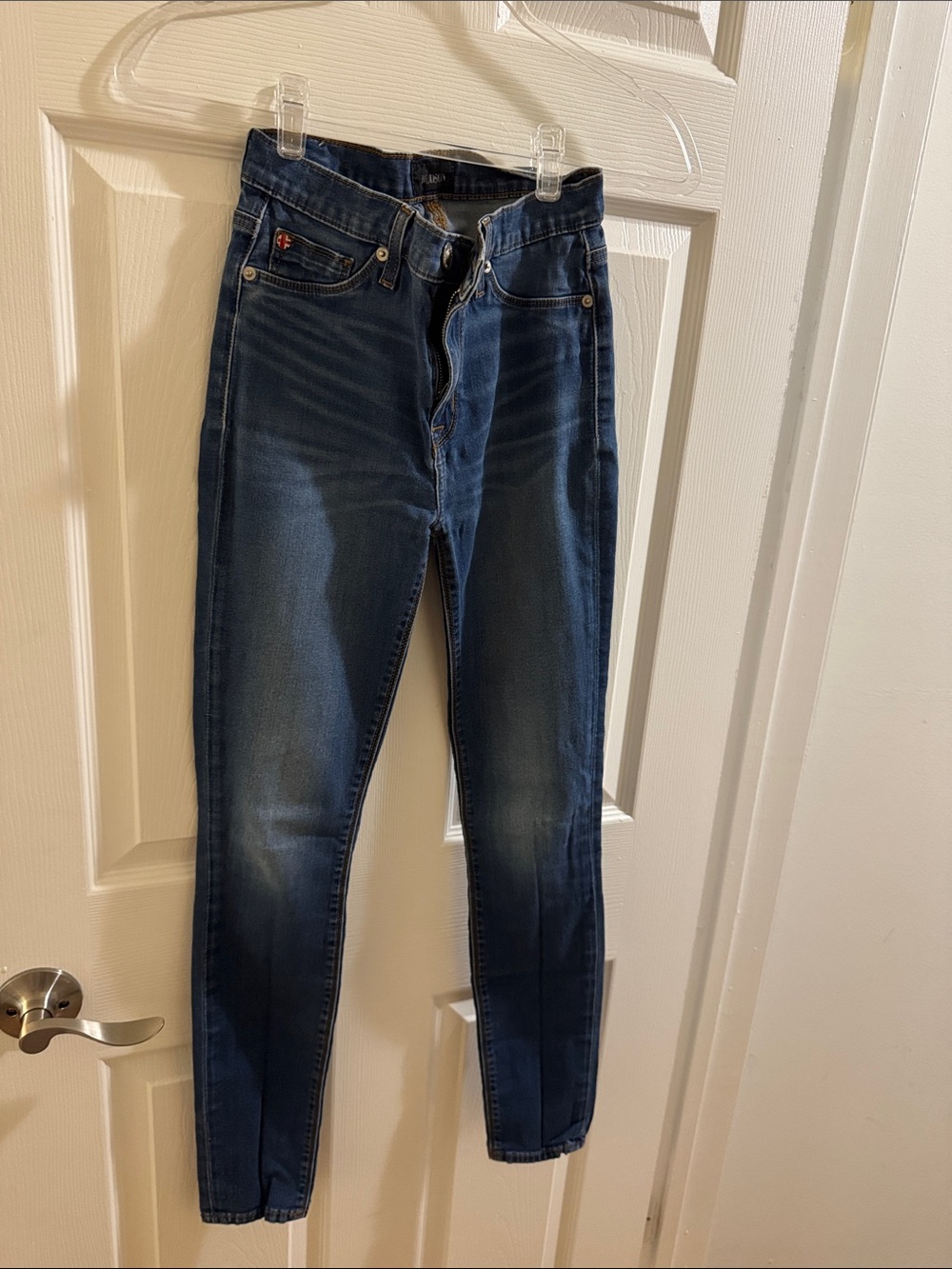 Hudson Jeans Dark Wash High-Rise Skinny Jeans